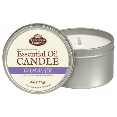 Calm Anger Essential Oil Candle 6oz Tin