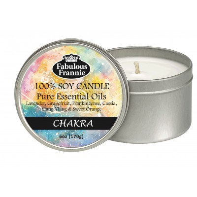 Chakra Essential Oil Candle 6oz Tin