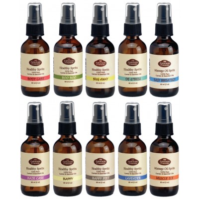 Heathly Massage Oils Spray Variety Pack Aromatherapy 