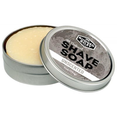 Shave Soap 4oz Tin - Unscented