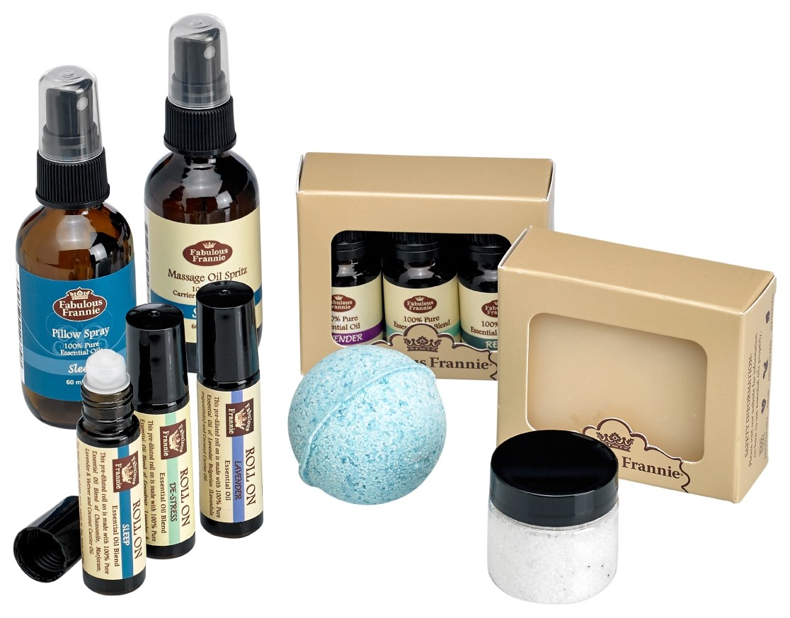 Sleepy Gift Basket All Natural made with Essential Oils by Fabulous Frannie 